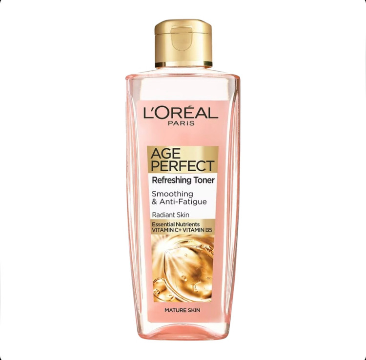 تونر لورآل Loreal Age Perfect Refreshing Toner شاداب کننده و جوان کننده حجم 200 میل