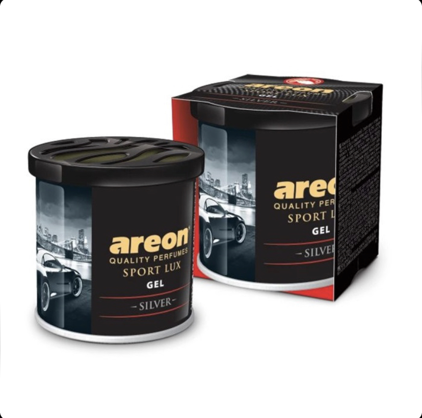 خوشبو کننده خودرو آرئون ژل رایحه areon Sport Lux Silver رایحه لوکس سیلور حجم 80 گرم