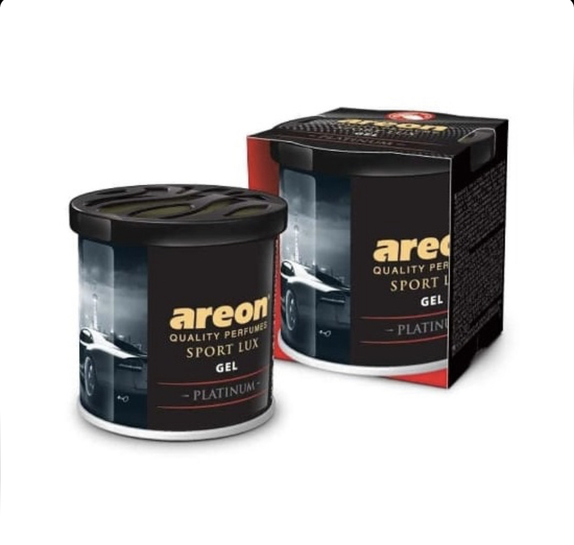 خوشبو کننده و بو گیر کنسروی آرئون ژل AREON Gel Sport Lux Platinum رایحه لوکس پلاتینیوم وزن 80 گرم