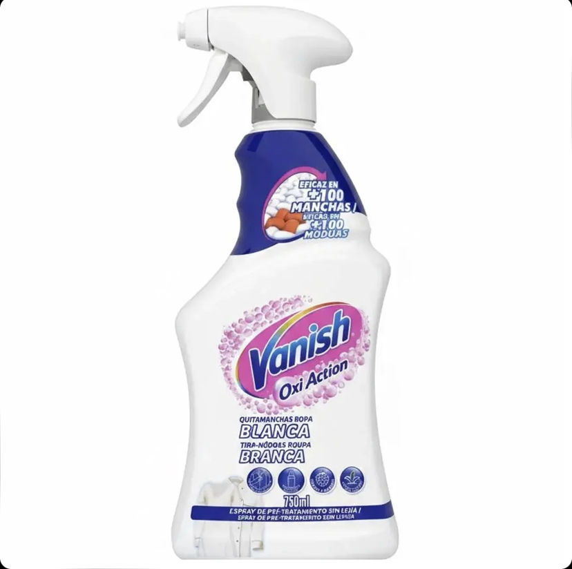 اسپری لکه بر لباس ونیش Vanish مناسب لباس های سفید حجم ۷۵۰ میل