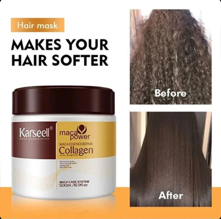 ماسک مو کلاژن کارسل karseell حجم ۵۰۰ میل