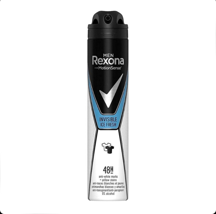 اسپری ضد تعریق رکسونا مردانه Rexona Invisible Ice Fresh حجم 200 میل