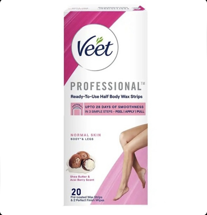 چسب موبر ویت شی باتر  Veet مناسب پوست نرمال بسته 20 عددی