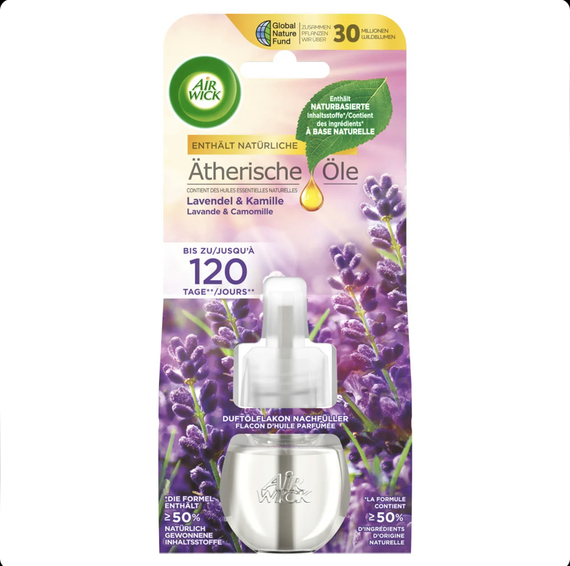 یدک دستگاه خوشبو کننده برقی ایرویک Air wick رایحه اسطوخودوس ماندگاری 120 روزه