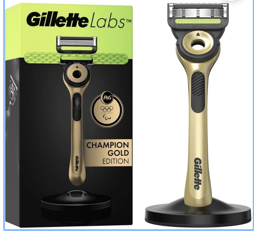 خود تراش ژیلت ۵ لبه مدل ژیلت لبز champion Gold edition با پایه مغناطیسی