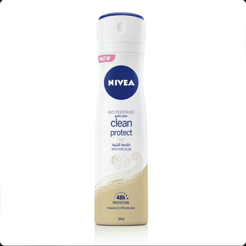 اسپری ضد تعریق زنانه نیوا Nivea Clean Protect حجم 150 میل
