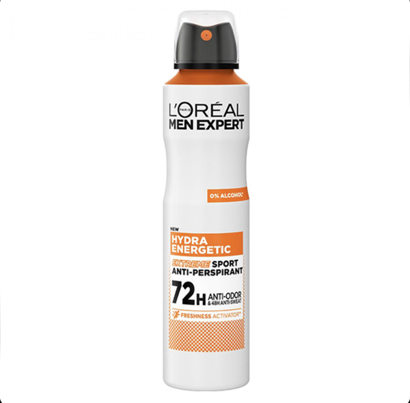 اسپری ضد تعریق مردانه هیدرا انرژتیک لورال Loreal hydra energetic حجم 250 میل