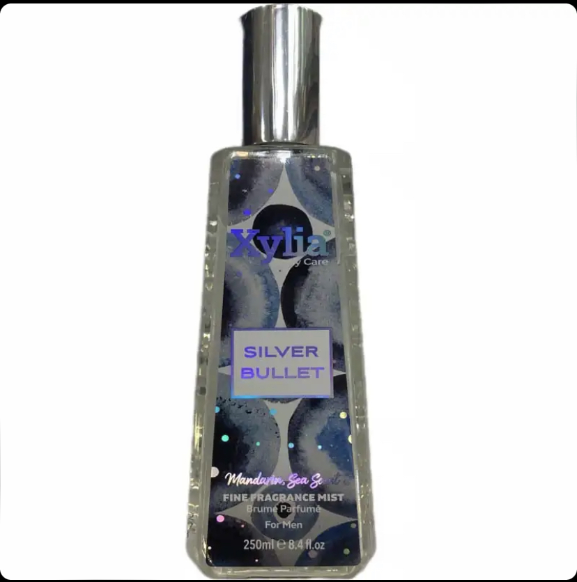بادی اسپلش ایکسیلیا مردانه Xylia SILVER BULLET با رایحه دریا و ماندارین حجم 250 میل