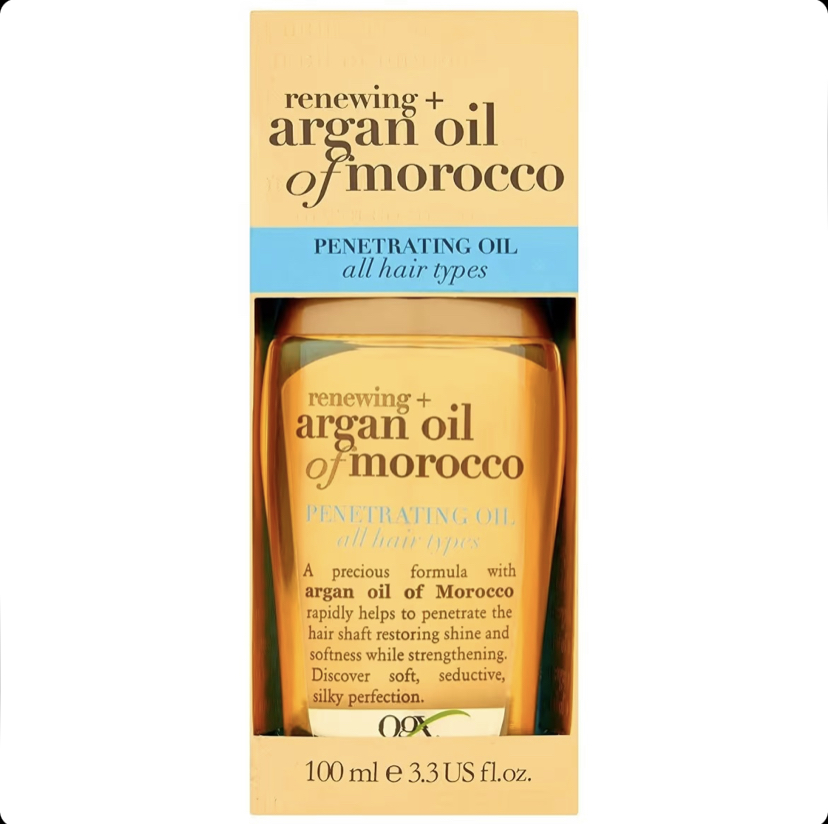 روغن مو آرگان مراکشی او جی ایکس Ogx Argan مناسب انواع مو حجم 100 میل