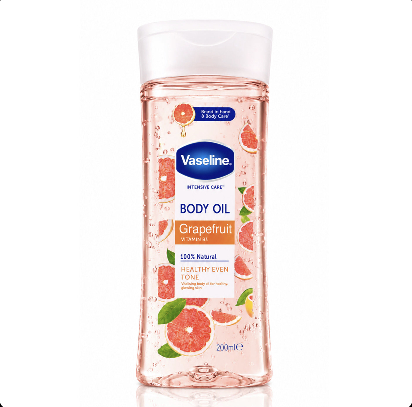 روغن بدن وازلین Vaseline Grapefruit با ویتامین B3 حجم 200 میل