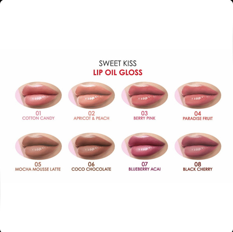 لیپ گلاس براق گلدن رز Golden Rose Sweet Kiss رنگ Paradise Fruit شماره 04