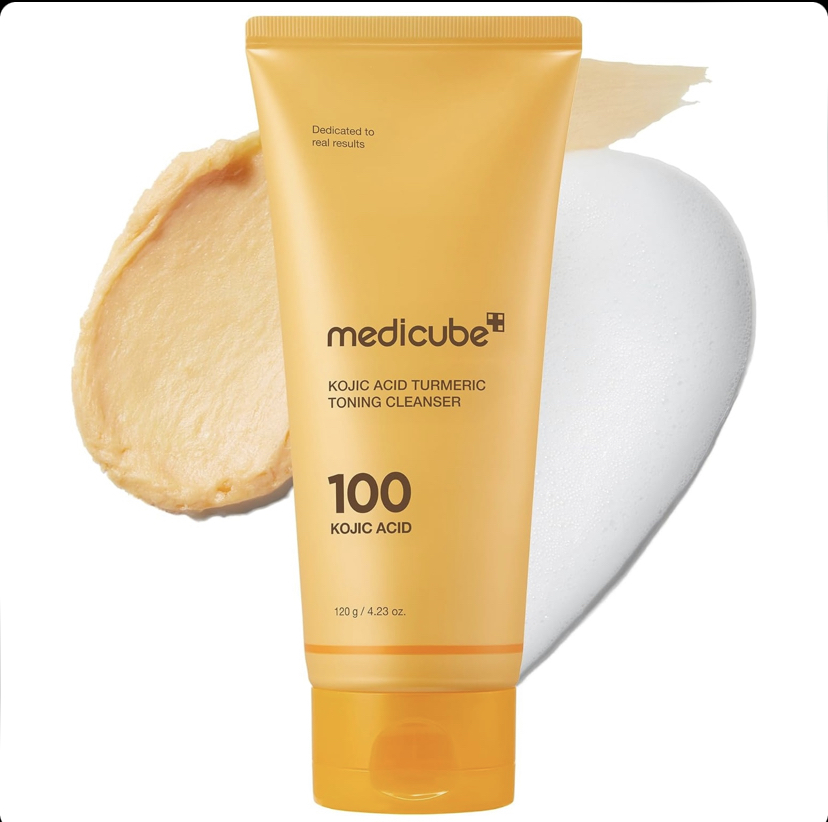 فوم شوینده کوجیک اسید و زردچوبه مدی کیوب Medicube Kojic Acid Turmeric Toning حجم 120 گرم
