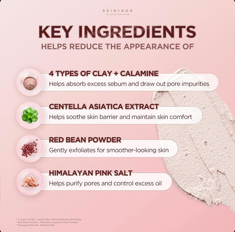 ماسک استیکی خاک رس کنترل منافذ سنتلا اسکین 1004 Skin 1004 Centella حجم 27 گرم