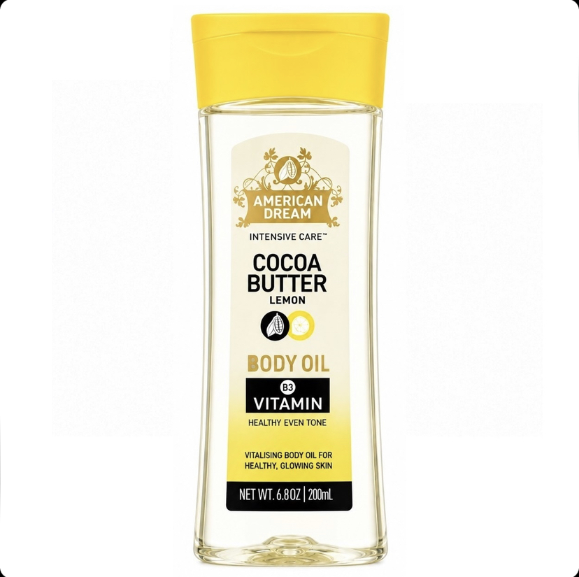 روغن بدن وازلین VASELINE حاوی ویتامین b3 کره کاکائو و لیمو حجم 200 میل