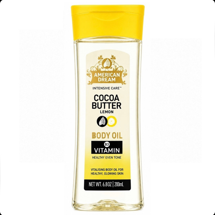 روغن بدن وازلین VASELINE حاوی ویتامین b3 کره کاکائو و لیمو حجم 200 میل