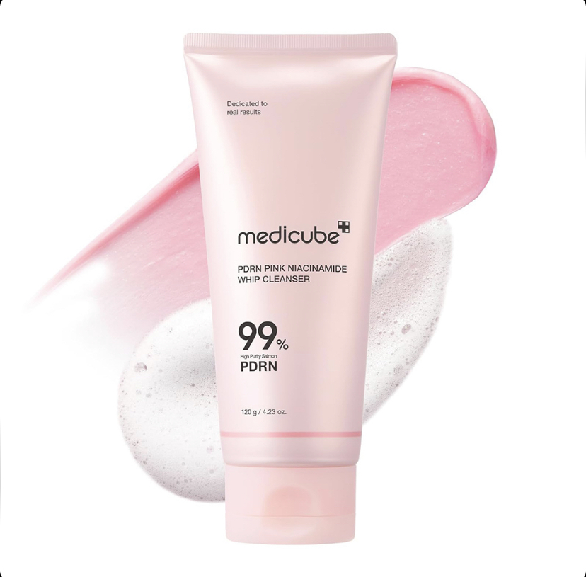 شوینده PDRN نیاسینامید مدی کیوب MEDICUBE PDRN Pink Niacinamide روشن کننده حجم 120 گرم