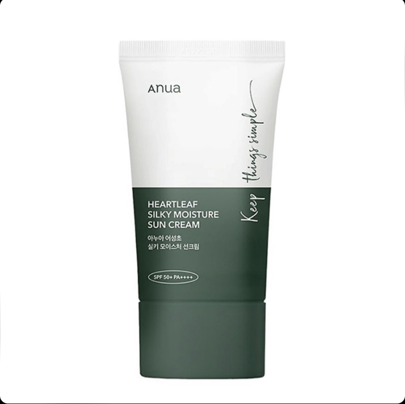 کرم ضد آفتاب مرطوب کننده و تسکین دهنده آنوا ANUA HEARTLEAF SPF50+ حجم 50 میل