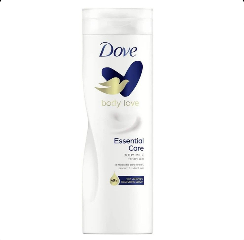 لوسیون بدن مغذی و مرطوب کننده داو Dove Essential Nourishment مخصوص پوست خشک حجم 400 میل