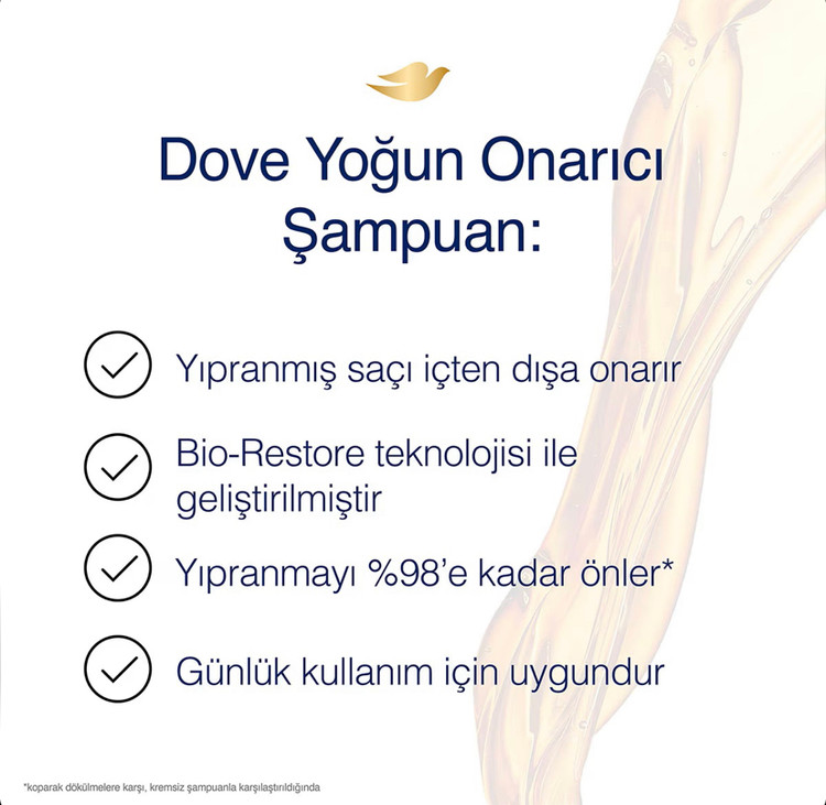 شامپو ترمیمکننده و تقویتکننده داو Dove amino serum مناسب موهای آسیبدیده حجم 350 میل