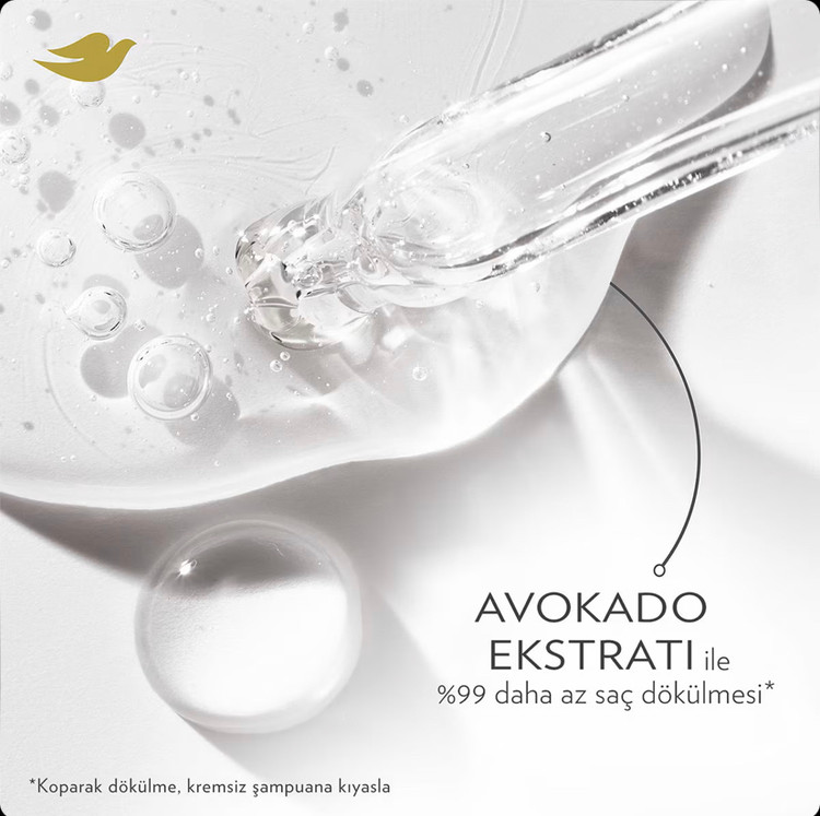 شامپو ضد ریزش و تقویتکننده مو داو Dove avocado با عصاره آووکادو حجم ۳۷۵ میل