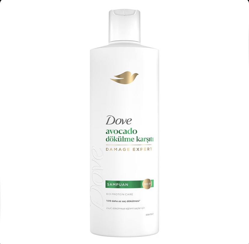 شامپو ضد ریزش و تقویت‌کننده مو داو Dove avocado با عصاره آووکادو حجم ۳۷۵ میل