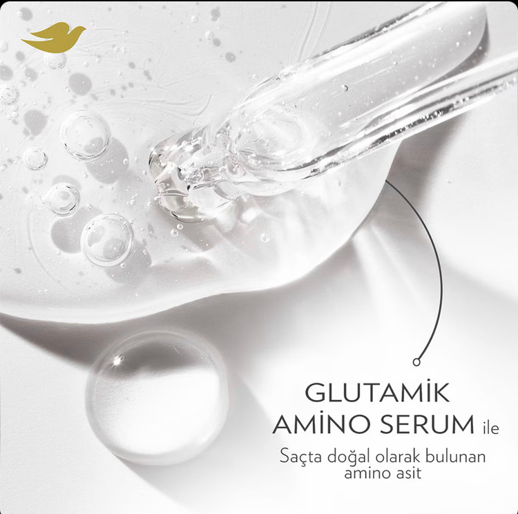 شامپو ترمیمکننده و تقویت کننده داو Dove amino serum مناسب موهای آسیب دیده حجم ۳۷۵ میل