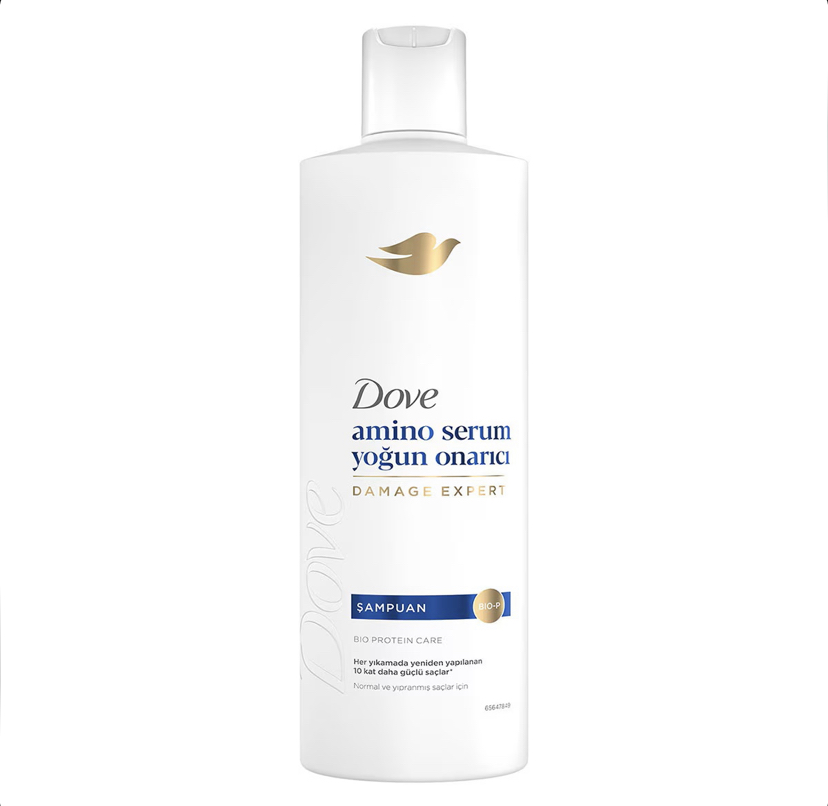 شامپو ترمیم‌کننده و تقویت کننده داو Dove amino serum مناسب موهای آسیب دیده حجم ۳۷۵ میل