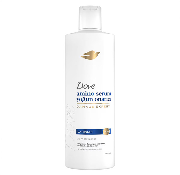 شامپو ترمیمکننده و تقویت کننده داو Dove amino serum مناسب موهای آسیب دیده حجم ۳۷۵ میل