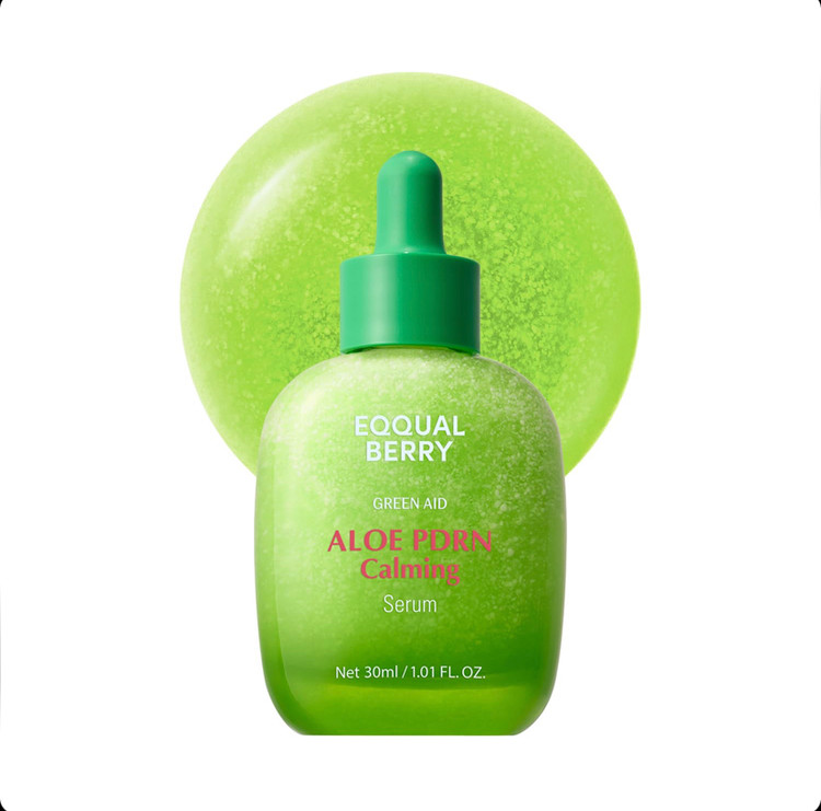 سرم جوانساز و ترمیم کننده و تسکین دهنده قوی پوست اکوال بری EQQUALBERRY Aloe PDRN Calming Serum حجم 30 میل