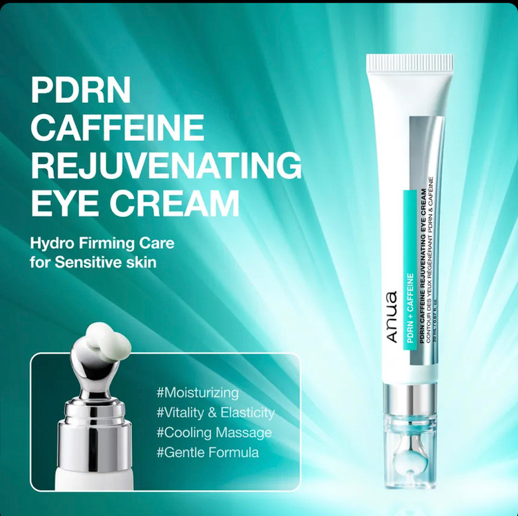کرم دور چشم احیاکننده PDRN و کافئین آنوا Anua HYDRO FIRMING PDRN Caffeine Rejuvenating حجم 20 میل