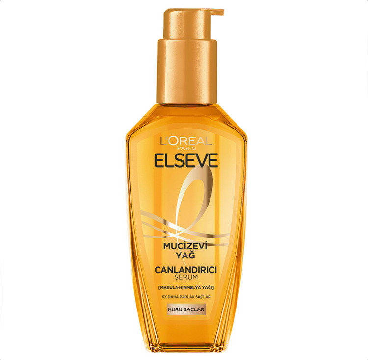 روغن مو مراقبت کننده و درخشانکننده لورآل LOreal Elseve حاوی روغن مارولا و کاملیا حجم 100 میل