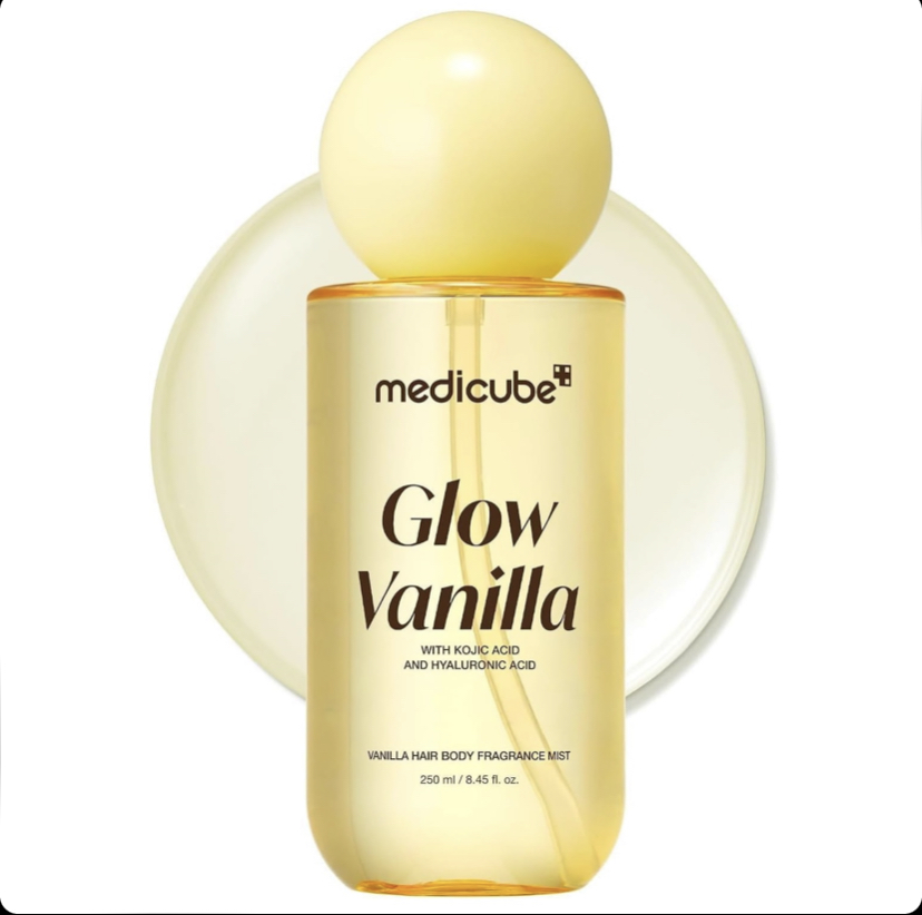 اسپری میست خوشبوکننده مو و بدن وانیلی مدیکوب Medicube Glow Vanilla Hair & Body Fragrance Mist حجم 250 میل
