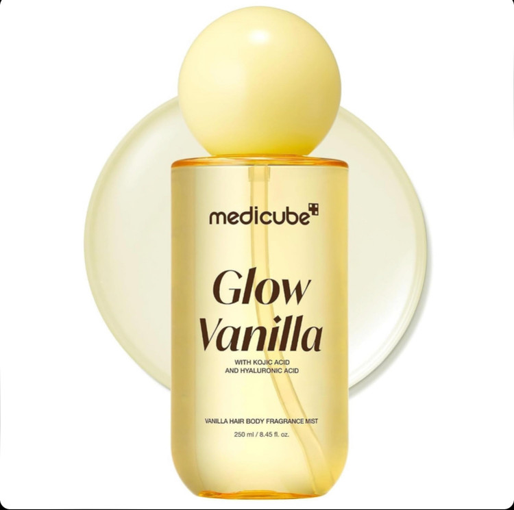 اسپری میست خوشبوکننده مو و بدن وانیلی مدیکوب Medicube Glow Vanilla Hair & Body Fragrance Mist حجم 250 میل