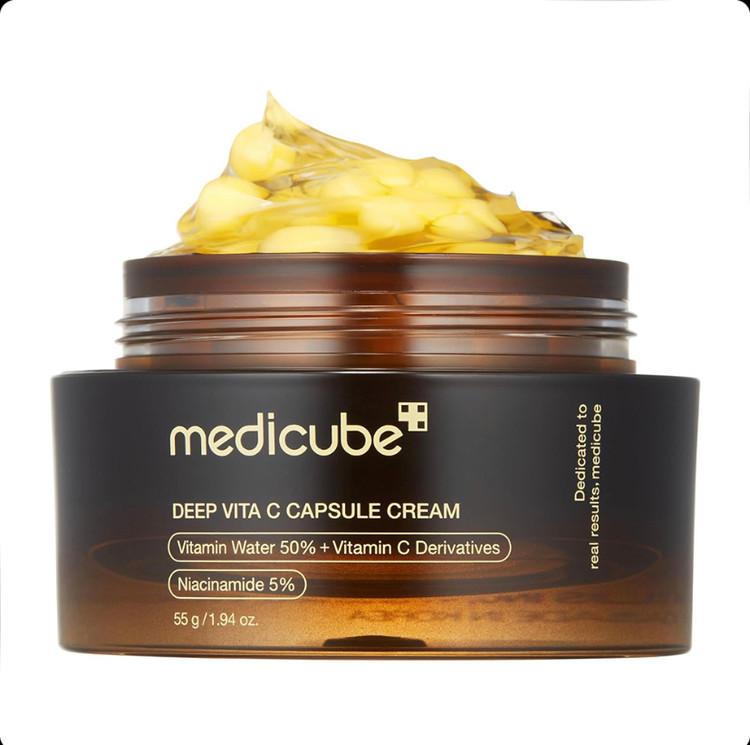 کرم کپسولی ویتامین سی مدیکیوب medicube Deep Vita C Capsule Cream حجم 55 گرم