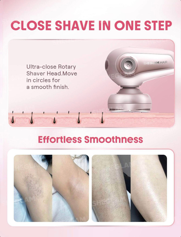 شیور برقی ۵ بعدی چند کاره ضد آب شیگلم SHEGLAM Smooth Moves 5D Flash Electric Shaver