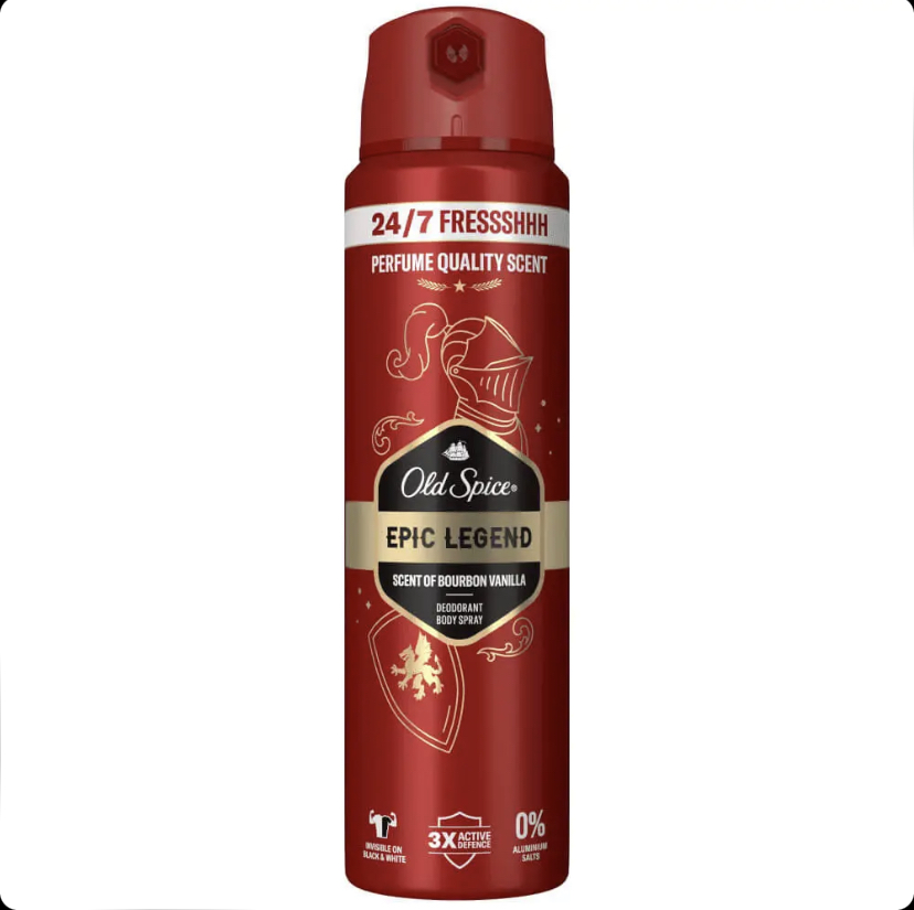 اسپری دئودورانت الد اسپایس Old Spice EPIC LEGEND حجم 150 میل