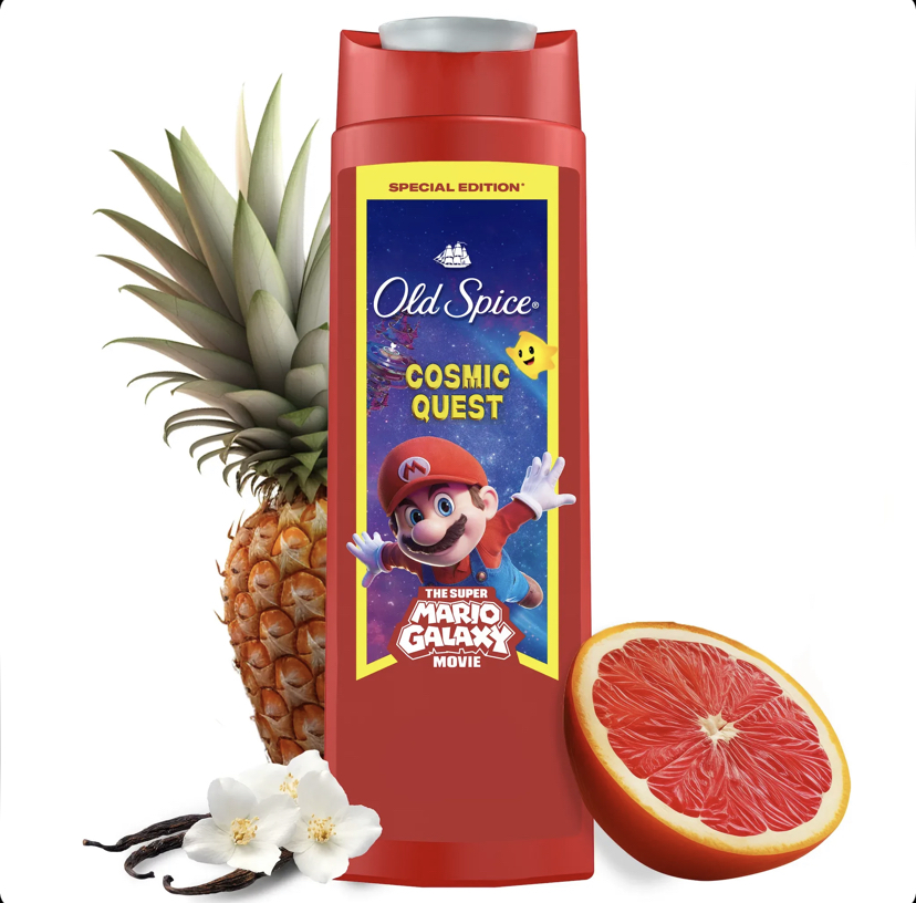 شامپو سر و بدن و صورت الد اسپایس Super Mario Special Edition حجم ۴۰۰ میل