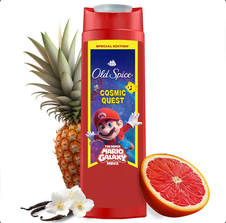 شامپو سر و بدن و صورت الد اسپایس Super Mario Special Edition حجم ۴۰۰ میل