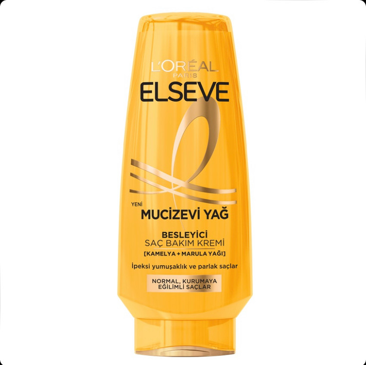 نرم کننده مو لورال LOREAL Elseve Mucizevi Yağ مخصوص موهای خشک و آسیب دیده حاوی عصاره روغن آملا حجم 250 میل