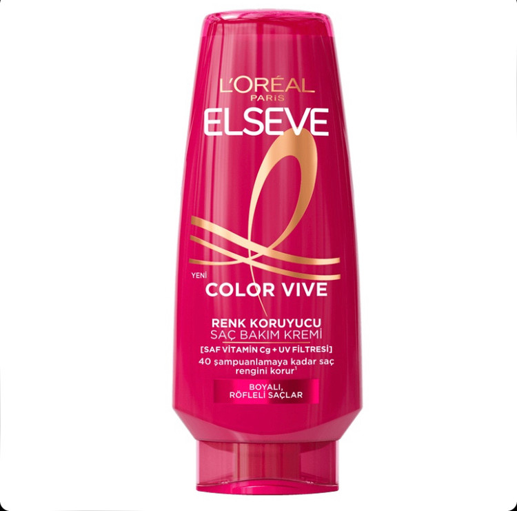 نرم کننده محافظ رنگ مو لورال LOREAL Elseve Color Vive حاوی ویتامین Cg و فیلتر UV حجم 250 میل