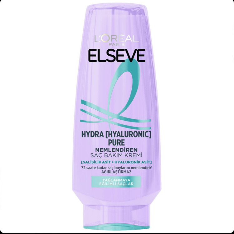 نرم کننده آبرسان مو لورال LOREAL Elseve Hydra Hyaluronic حاوی هیالورونیک اسید حجم 250 میل