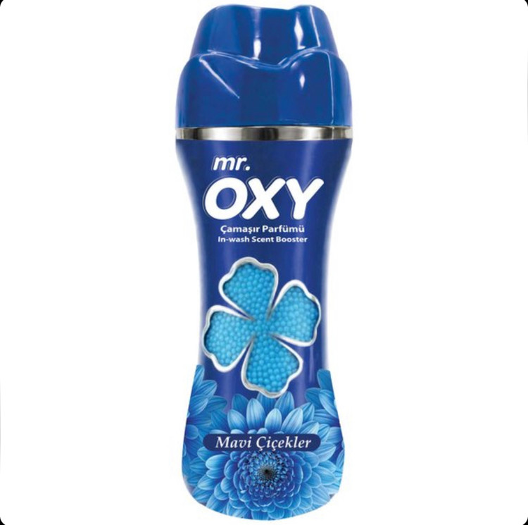 بوستر خوشبوکننده لباس مستر اوکسی Mr.Oxy Mavi Çiçekler رایحه گلهای آبی وزن 210 گرم