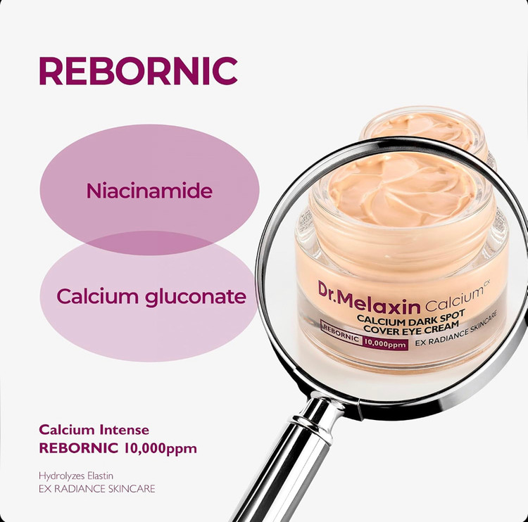 کرم دور چشم ضدلک کلسیم دکتر ملاکسین Dr. Melaxin Calcium Dark Spot Cover Eye Cream حجم 15 گرم