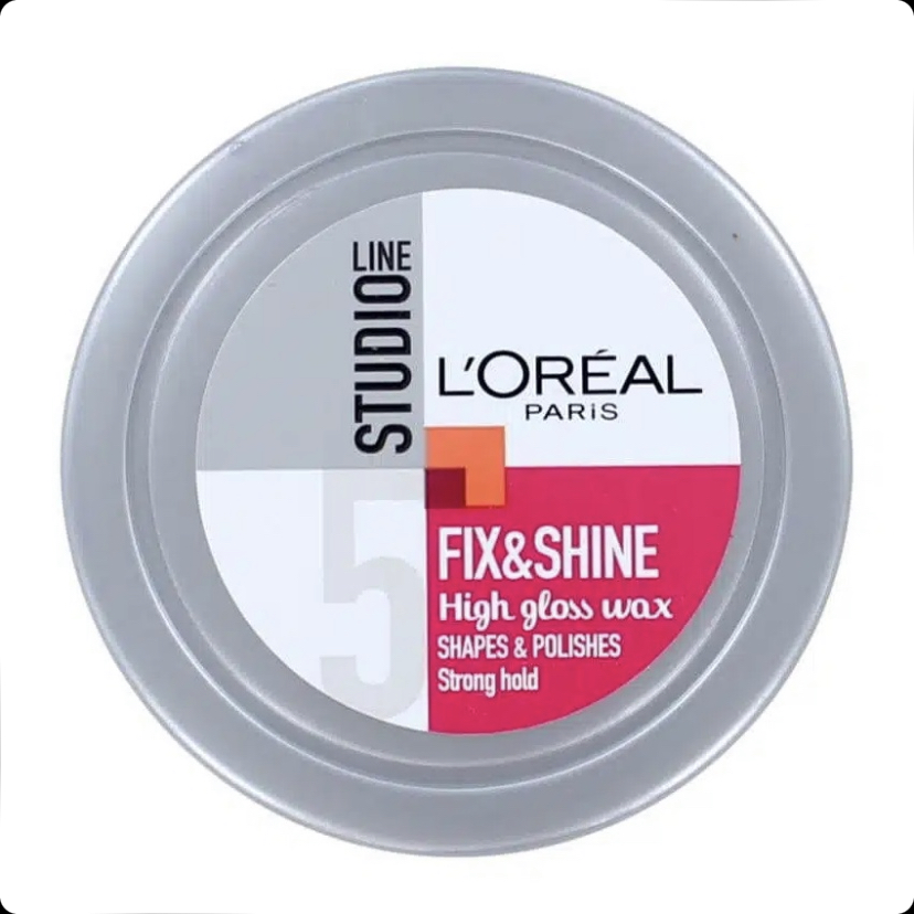 واکس مو حالت‌دهنده و براق‌کننده لورال LOreal Studio Line Fix & Shine 5 شماره 5 حجم 75 میل