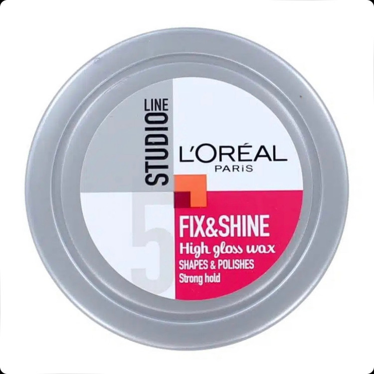 واکس مو حالتدهنده و براقکننده لورال LOreal Studio Line Fix & Shine 5 شماره 5 حجم 75 میل