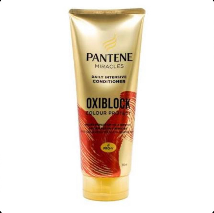 نرمکننده مو مخصوص موهای رنگشده و دکلره پنتن حجم ۳۵۰ میل Pantene Pro-V Miracles Daily Intensive Oxiblock Colour Protect حجم 350 میل
