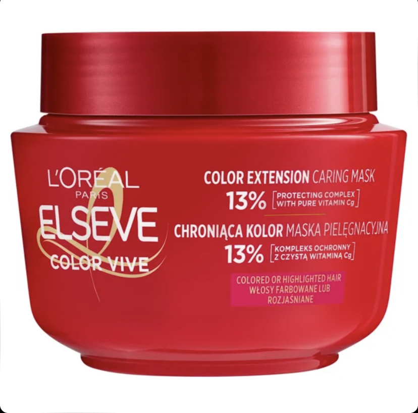 ماسک مو محافظ رنگ موهای رنگ‌شده و دکلره‌شده لورآل Loreal Color Vive Hair Mask حجم 300 میل