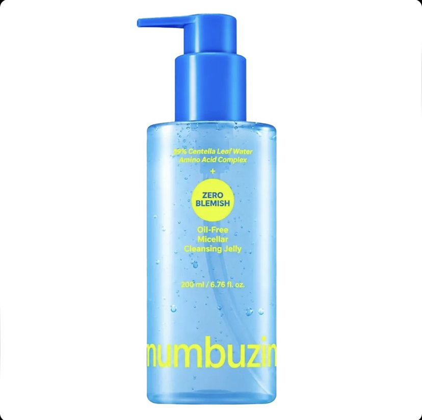 ژل میسلار پاک‌کننده صورت بدون چربی نامبوزین Numbuzin Zero Blemish مناسب پوست مستعد جوش حجم 200 میل