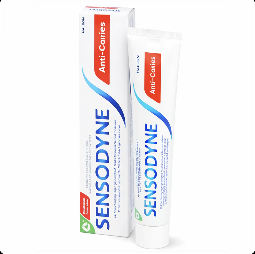 خمیردندان ضدحساسیت و ضدپوسیدگی سنسوداین فرانسوی Sensodyne Anti-Caries حجم 75 میل