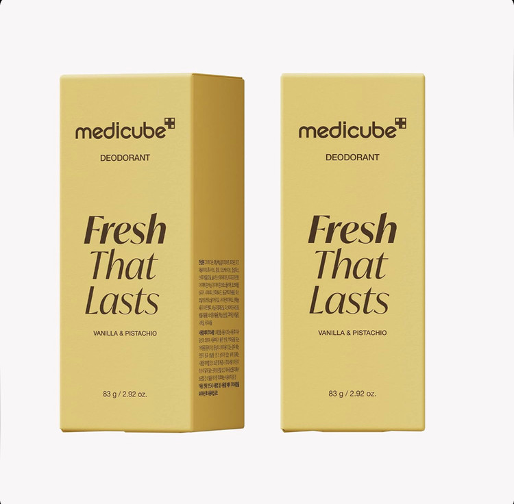 دئودورانت استیکی ضدتعریق و روشنکننده زیر بغل مدیکیوب Medicube Fresh That Lasts Vanilla & Pistachio حاوی کوجیک اسید و نیاسینامید وزن 83 گرم